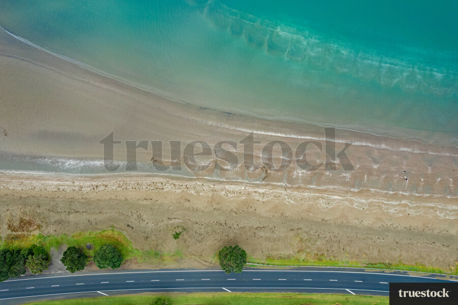 Aerial View of Orewa Beach