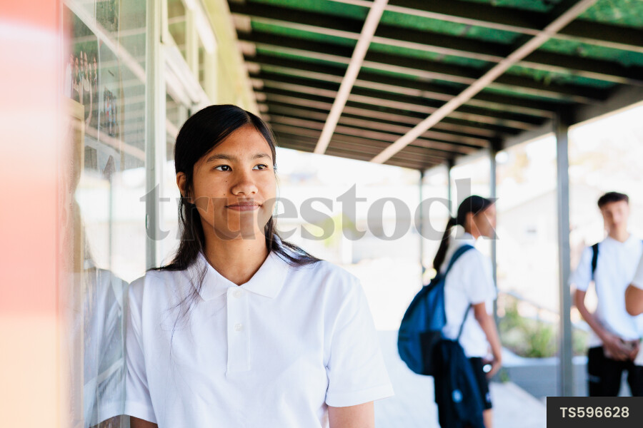 Portrait of Girl at School