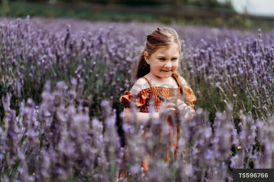 Young Girl with Flowers