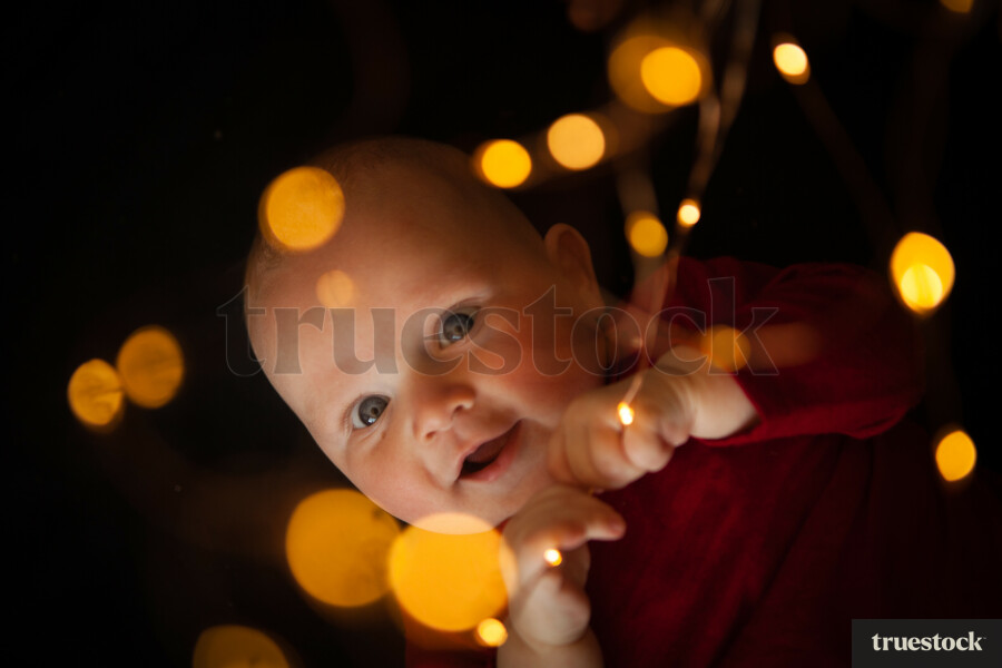 Child portrait during festive season Christmas