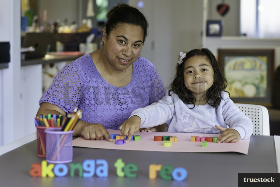 Young Girl Learning Māori Language