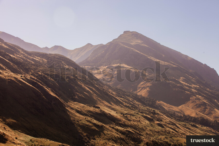 Mountains by Lake Hawea