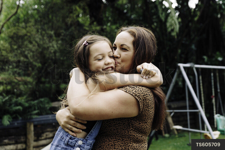 Mother and Daughter Hugging
