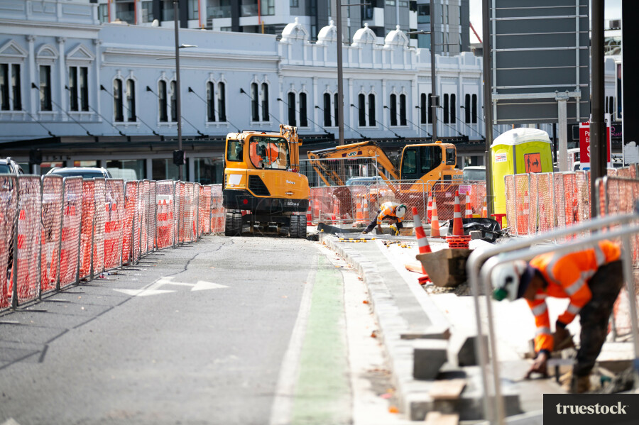 Construction work in the CBD