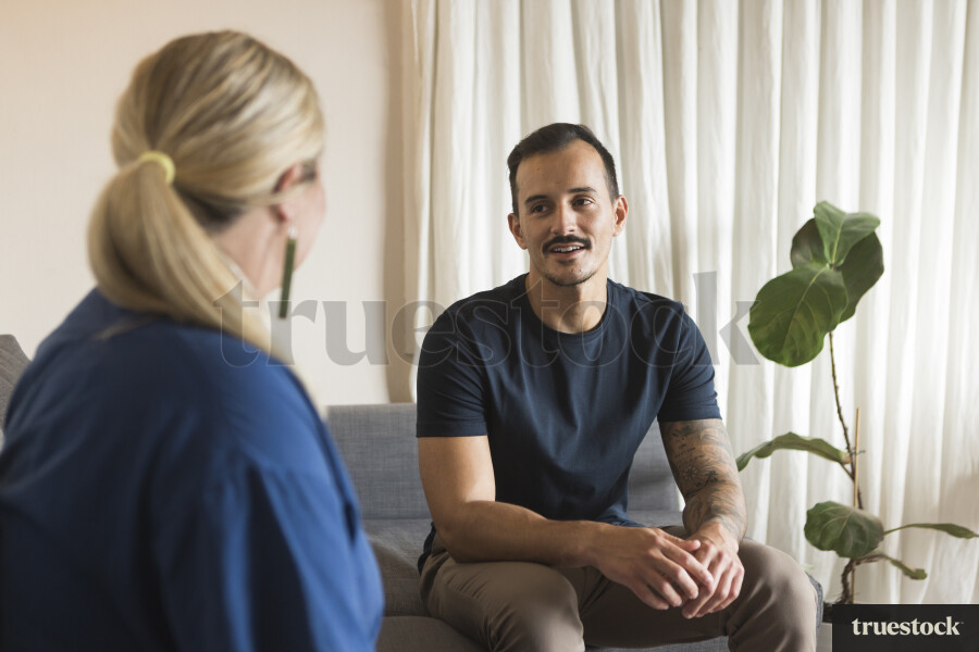 Female Nurse and Patient