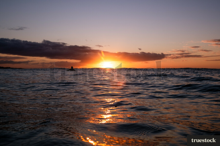 Sunrise over the ocean