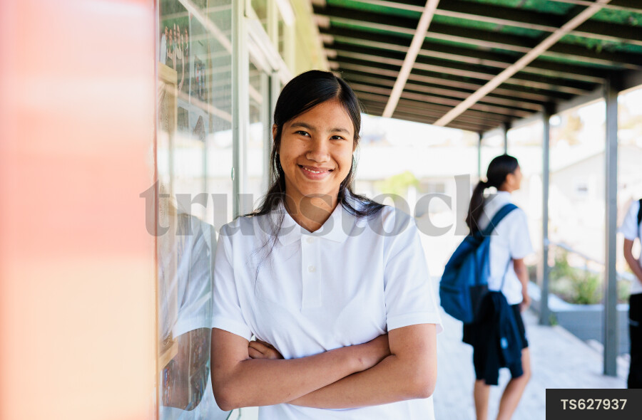 Portrait of Girl at School