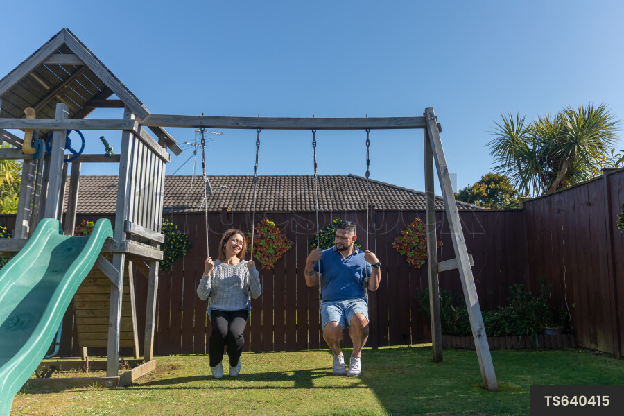 Couple on Swing