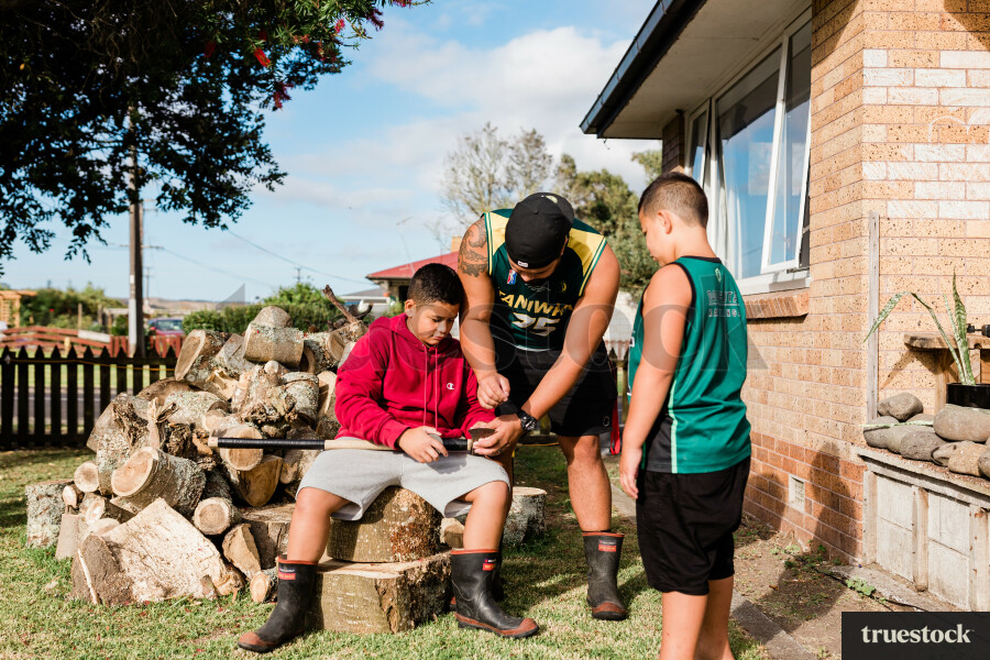 Father Teaching Child