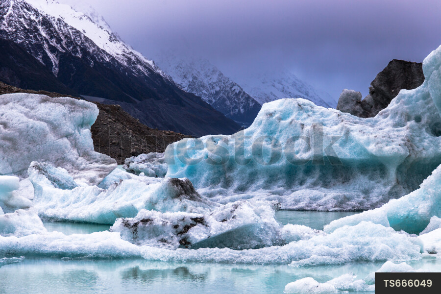Glacier in Aoraki/ Mount Cook National Park