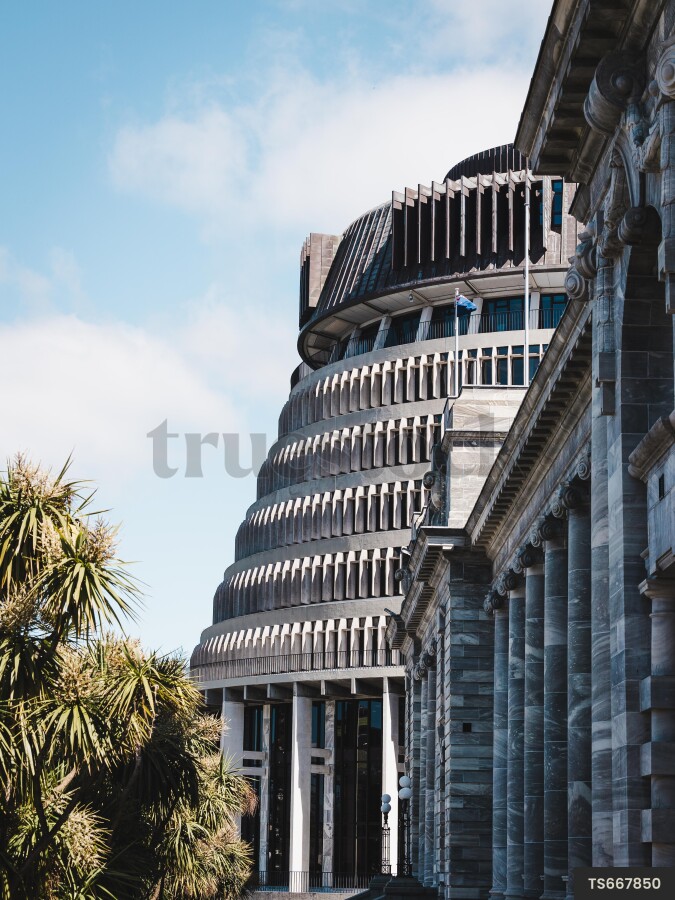 Beehive in Wellington