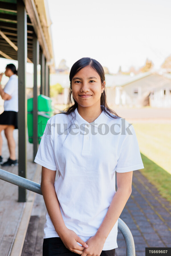 Portrait of Girl at School