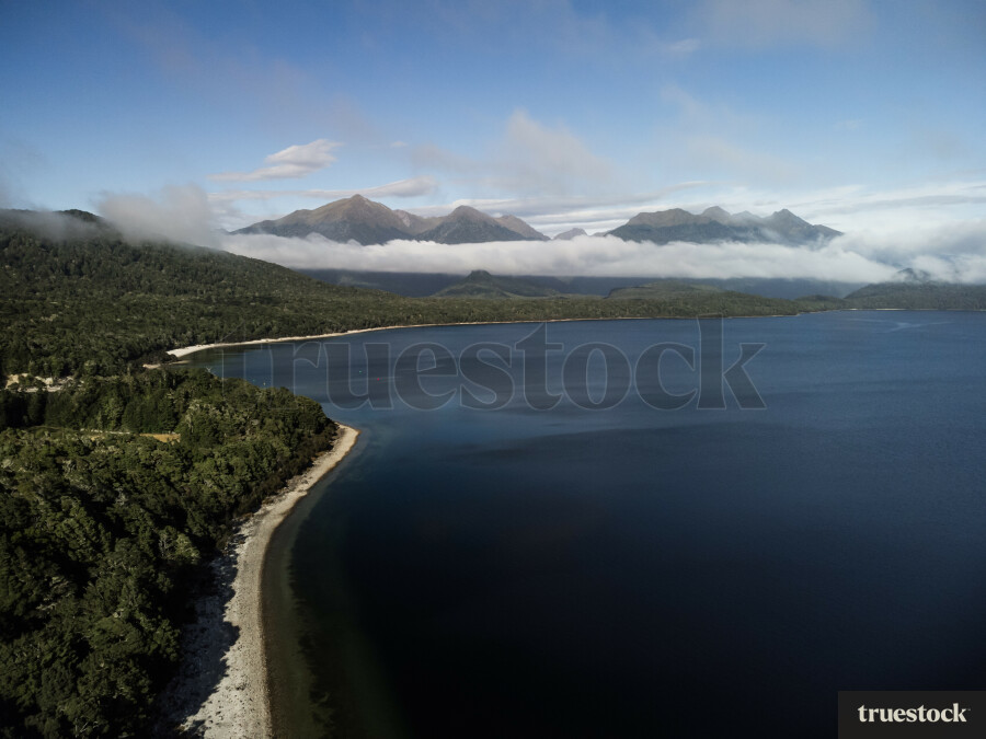 Aerial View of Lake Manapōuri