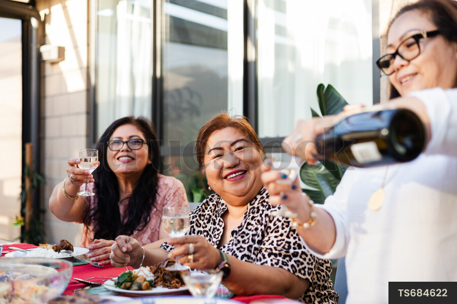 Women Having Dinner