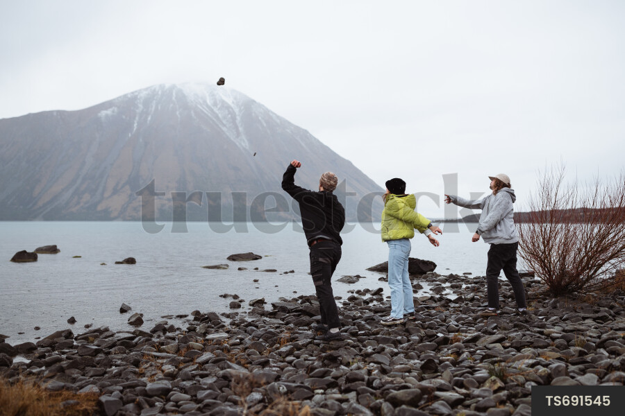People Throwing Stones