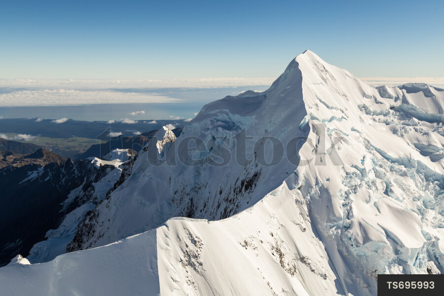 Snow on Mount Tasman