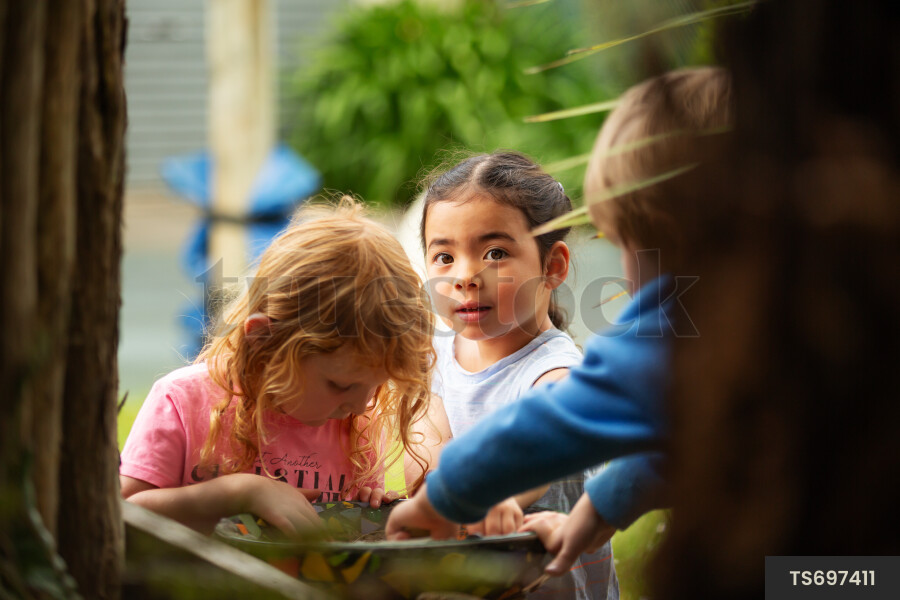 Children playing at kindergarten
