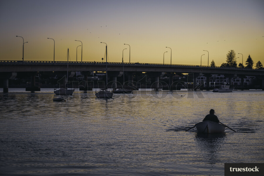 Tauranga Port at Sunset