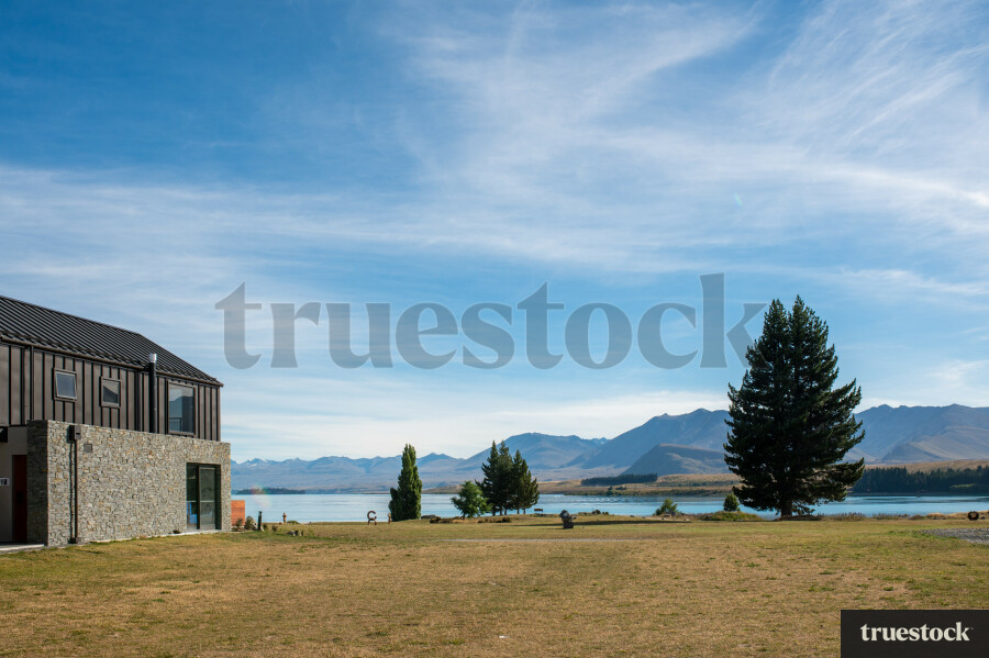 Scenic view overlooking Lake Tekapo