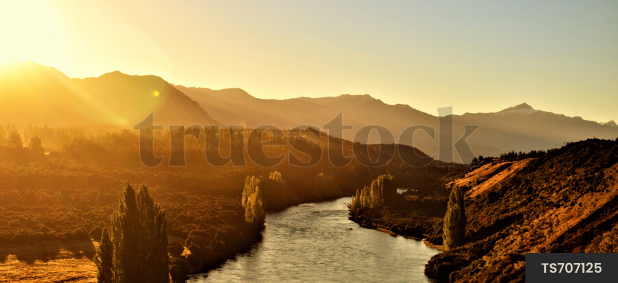 Clutha River at sunset
