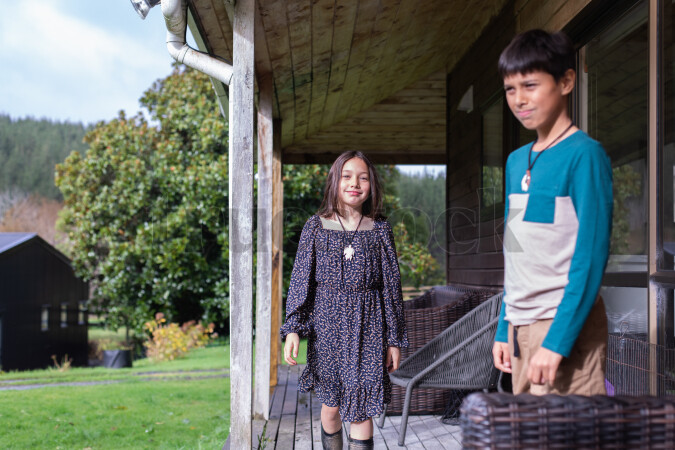 Kids on Porch