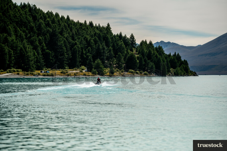 Water scooter on Lake Tekapo