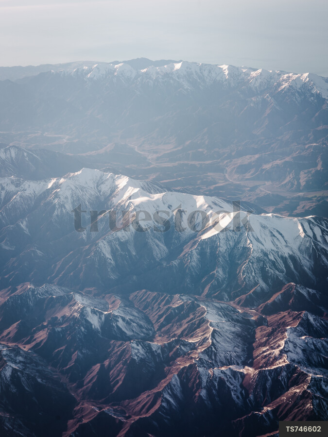Aerial view of Kaikoura Ranges