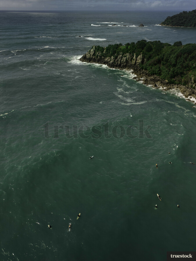 Aerial View of Mount Maunganui Beach