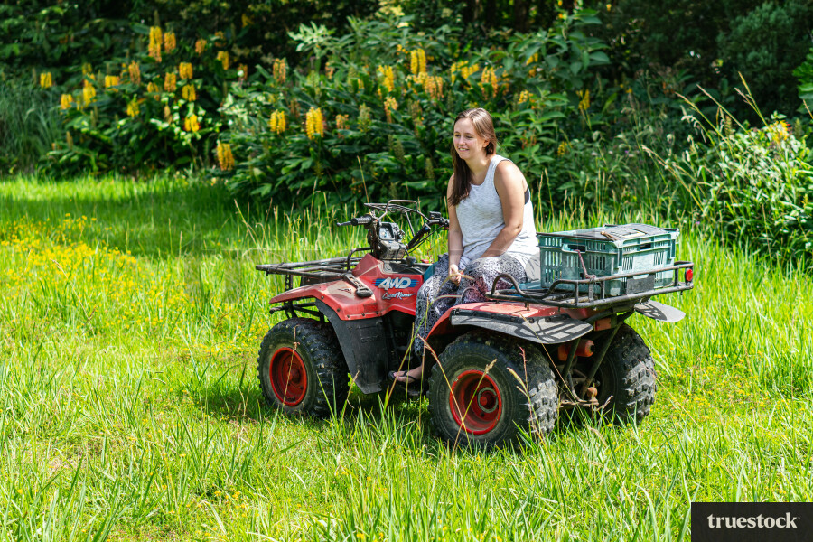 Woman on Quad Bike