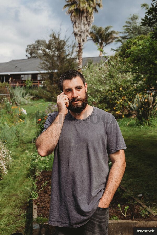 Man talking on phone