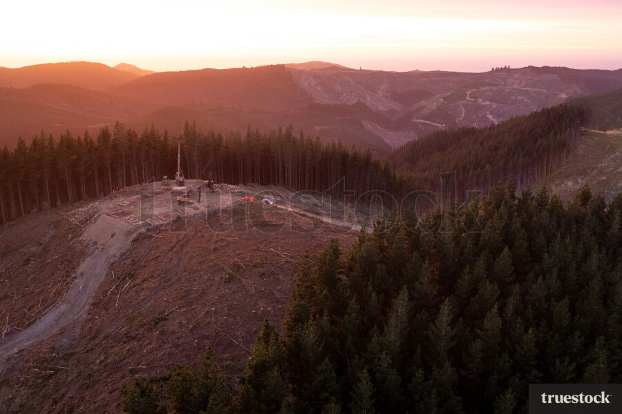 Aerial View of Skid Site in Masterton
