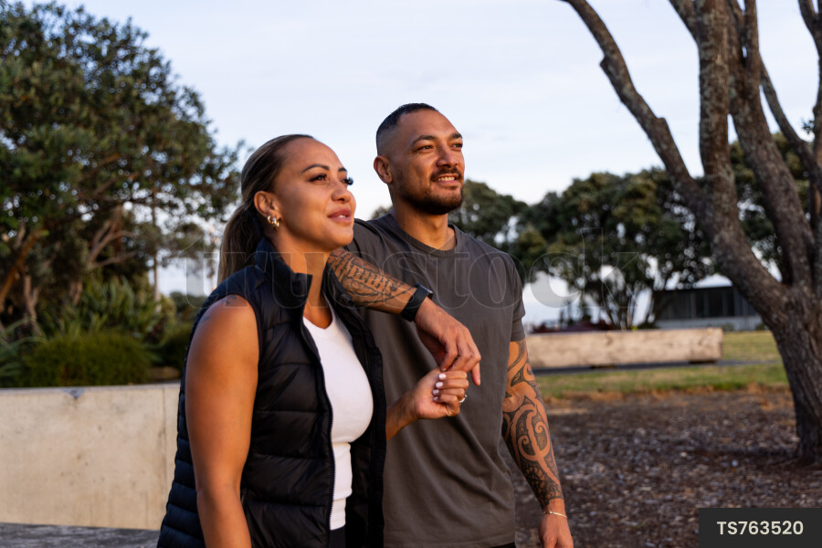 Couple in park