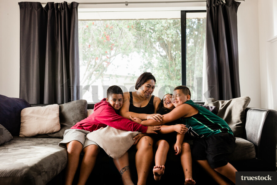 Family Portrait on the Couch