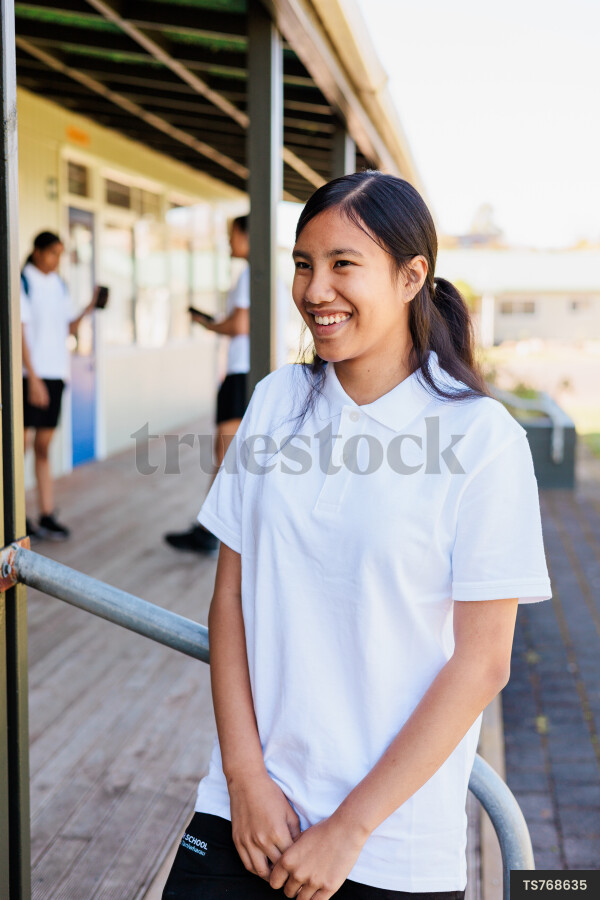 Portrait of Girl at School