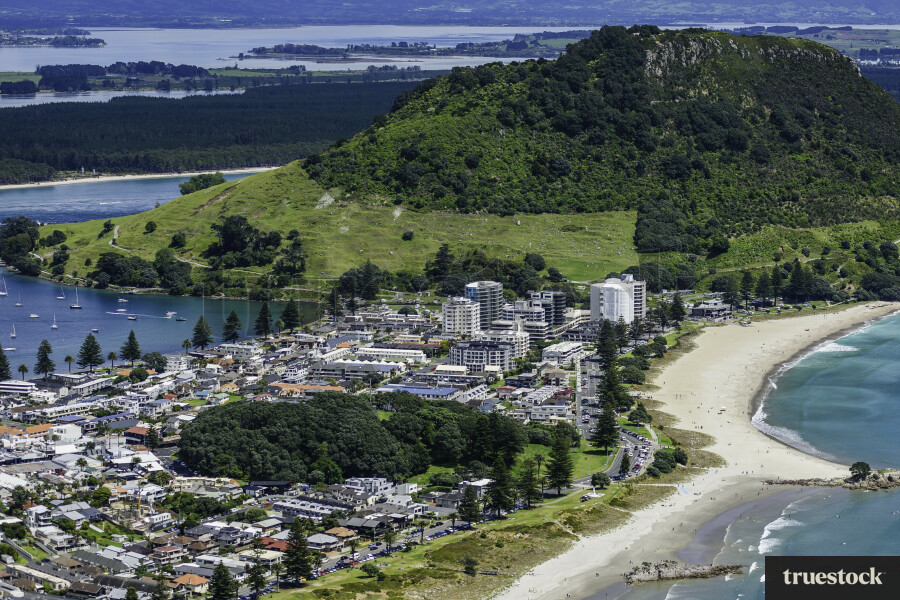 Aerial View of Mount Maunganui
