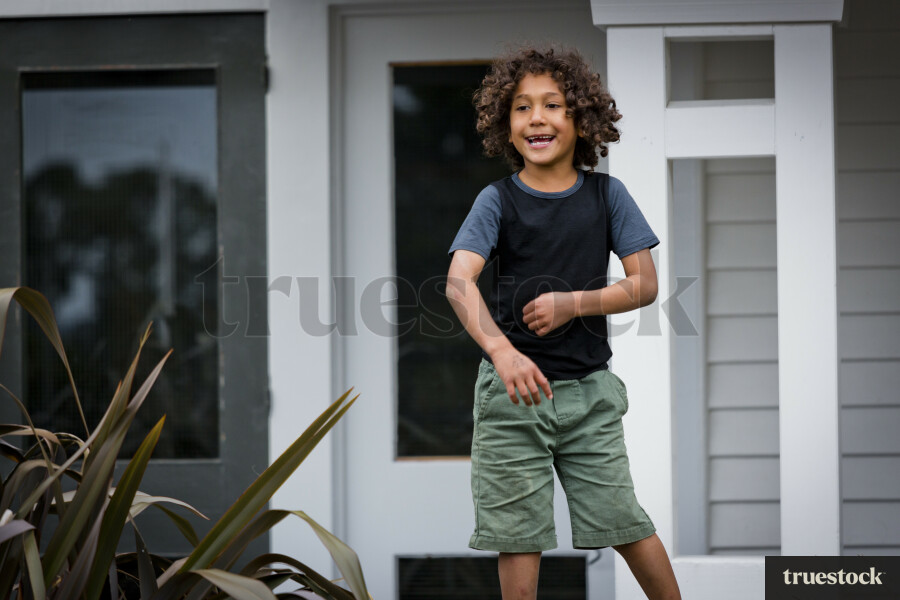 Child playing at school