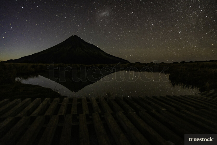 Mount Taranaki at Night