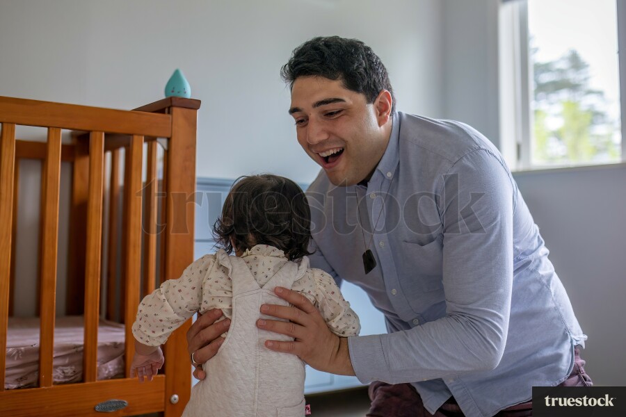 Dad Picking up Daughter