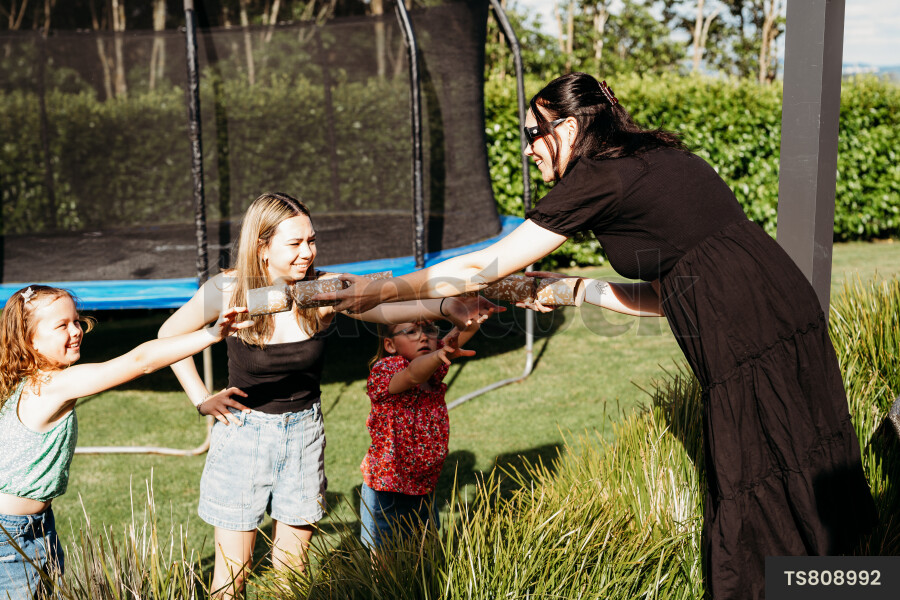 Pulling Crackers Outside