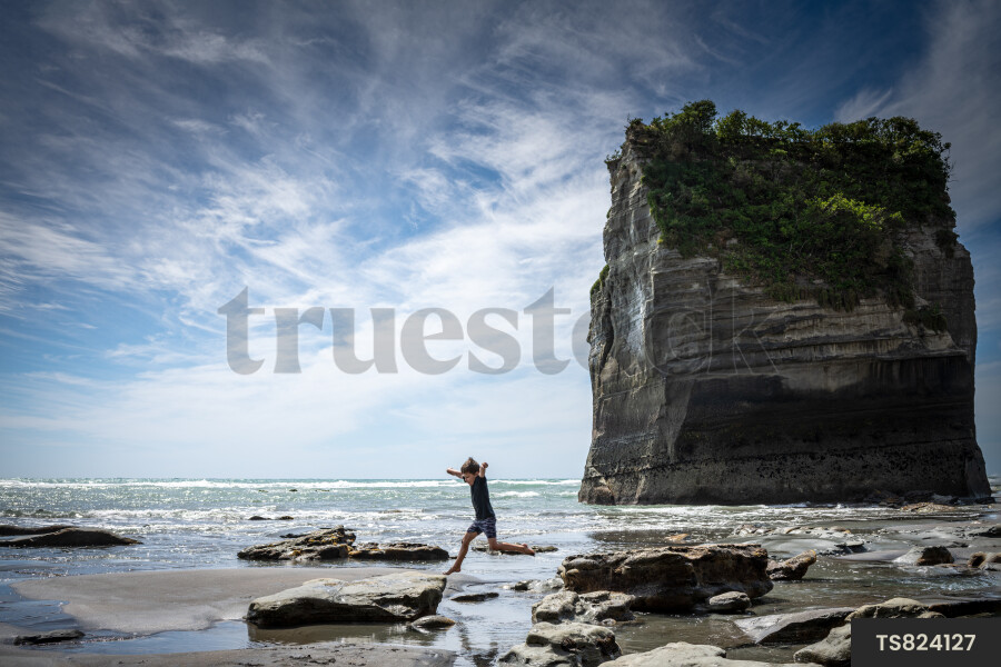 Young Boy on Beach