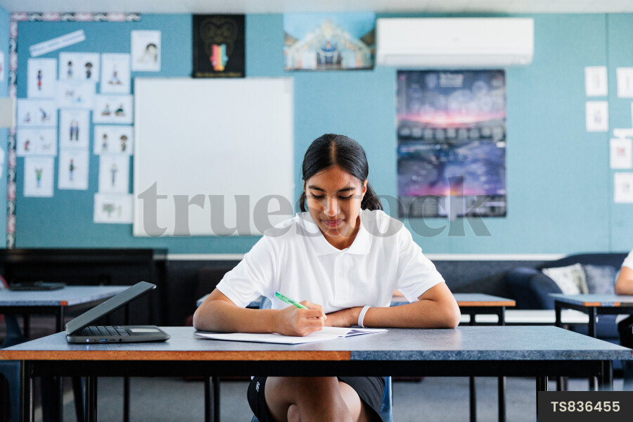 Girl at Desk