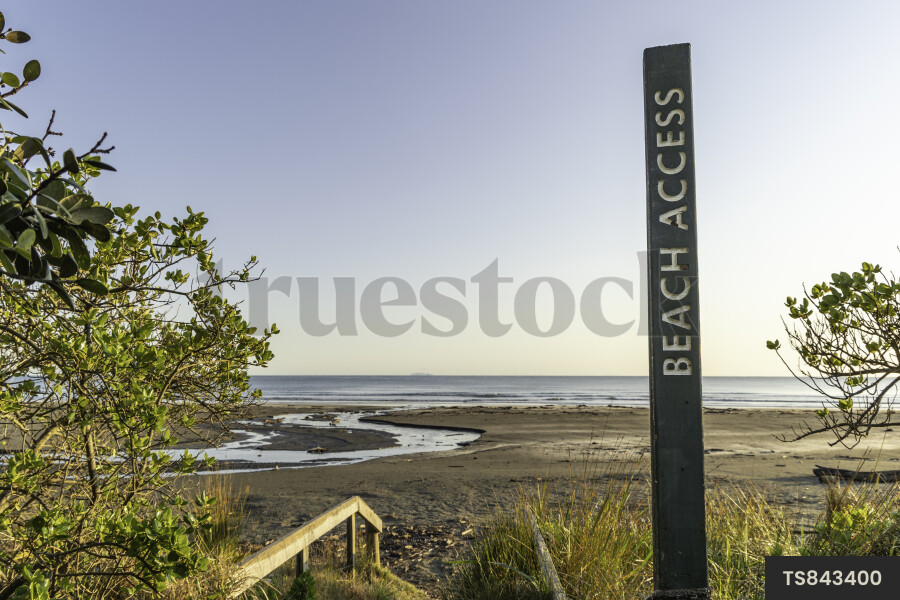 Beach Access Sign