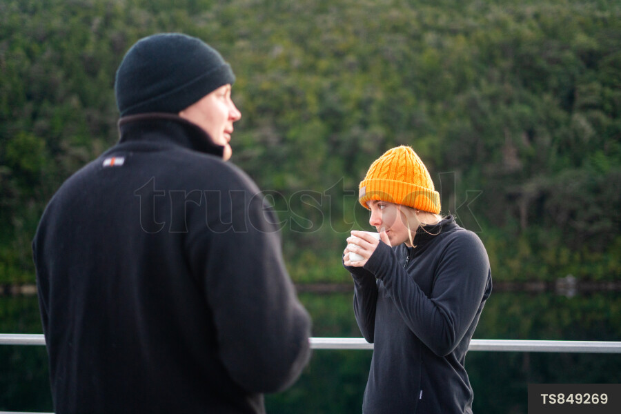 Man and woman on boat