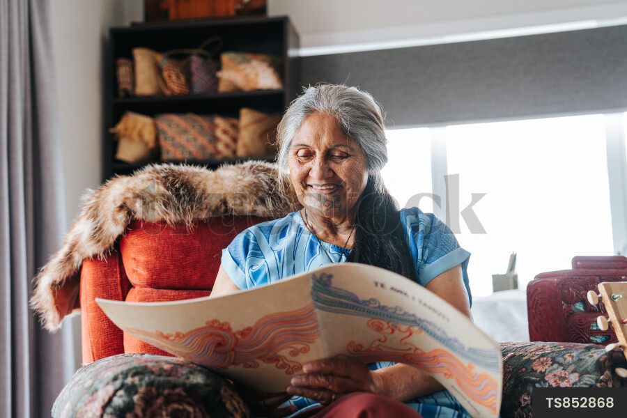 Grandma Reading Grandson a Book