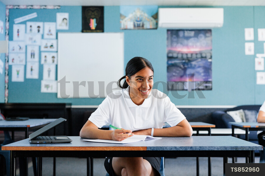 Girl at Desk