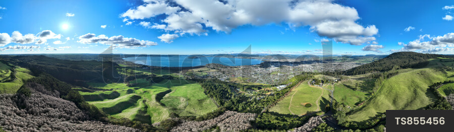 Aerial view of Bay Of Plenty