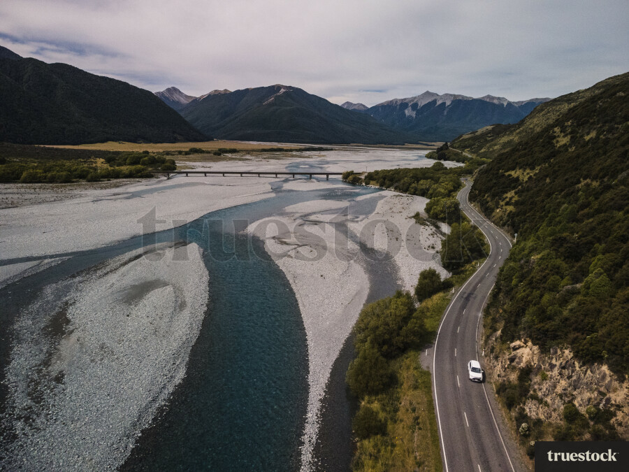 Aerial View of Waimakariri River