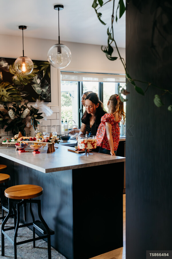 Family Fun Making Trifle