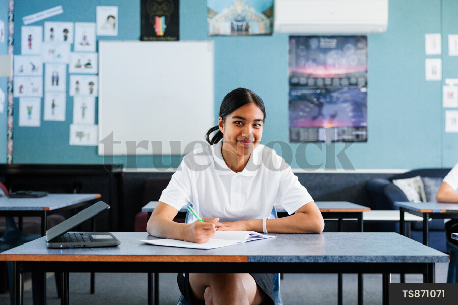 Girl at Desk