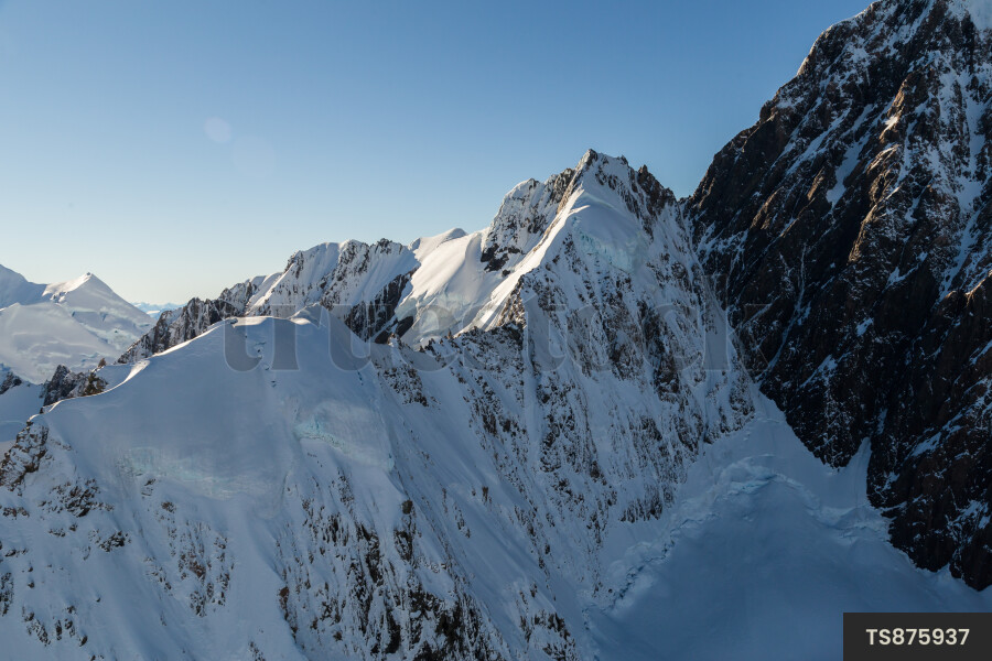 Aerial view of Aoraki Mount Cook